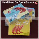 Small Boxes For Salty White Coloured Red Shrimp Chips