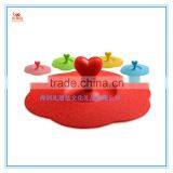 Fashion Anti-dust Silicone Glass Cup Cover Lids, Silicone Coffee Mug Suction Seal Lid Cap,silicone Bowl Covers