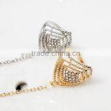 Jewellery Gold Diamond Square Engagement Wedding Ring thumbnail-6