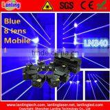 LN340 2400mW Blue 8-Head Mobile Fat-Beam Laser Net