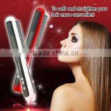 Top Sale Cheap Price Rotating Ceramic Hair Straightener Brush thumbnail-1