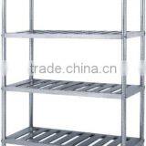 Hotel Kitchen Stainless Steel 4-tier Shelving Metal Wire Shelving Rack