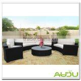 Audu Commercial Resin Oval Wicker Outdoor Lounge Furniture thumbnail-4