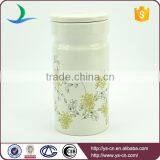 Modern Ceramic Flower Deca Canister Jars for Kitchen thumbnail-1