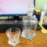 500ml Antique Twist Napoleon Brandy Czech Republic Crystal Auto Machine Wine Glass Decanter With Stopper thumbnail-2