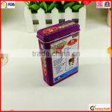 Factory Sale Rectangular Top Grade Coffee Box Tin
