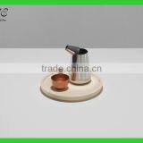 Round Shape Wooden Serving Tray thumbnail-2