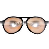 Funny Eye Disguise Glasses Toy Tricking Prop for Halloween April Fools' Day Costume Party Accessory Male Style