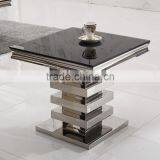 D414 Living Room Modern Square Marble End Table Small thumbnail-2