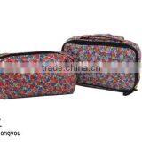 Outdoor Travel Goods Hanging Cosmetic Bag With Mirror Personalized Make up Bag thumbnail-1