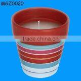 Terracotta Candle Pot thumbnail-1