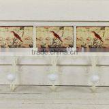 Hot Sale Paper Decal Metal Hanging Bird Wall Hooks for Home Decor thumbnail-1