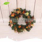 GNW CHWR-1605035 Superior Quality Wholesale PVC Christmas Wreath With Fruit thumbnail-1