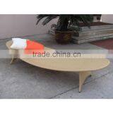 Outdoor Morden Wicker Chaise Lounge Leaf thumbnail-1