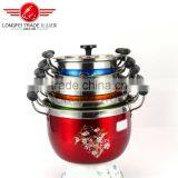 Longfei Decal Non-stick Stock Pot/soup Stock Pot/stainless Steel Handle Stock Pot thumbnail-2