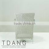 Pasadena Wicker Chair (Grey) - Dining Wicker Furniture Chair thumbnail-3