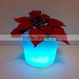 RBG Color Changing Plastic PE LED Flower Pot Home/garden Decorations thumbnail-4