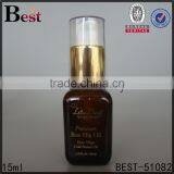15 ml Amber Glass Bottle Lotion Pump Essential Oil Fragrance Perfume 15 ml Amber Glass Bottle Screen Printing Cosmetic Packaging thumbnail-1
