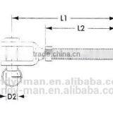 Horizontal Lifeline System Component Stainless Steel Threaded Jaw Terminal thumbnail-3
