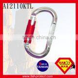 25KN Twist Lock O Type Mountain Climbing Carabiner Made Of Aluminum thumbnail-1