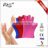 Premium Cooking Gloves + Nonstick Silicone Mat Set Best Heat Resistant Silicone, BBQ Kitchen Cooking Baking Anti Slip Pair thumbnail-1