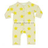 Organic Comfortable High Quality 100% Cotton Baby Rombers and Fashionable Long Sleeve Plain and Printed Baby Rombers thumbnail-1