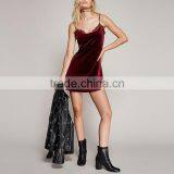 New Fashion Women Sexy Velvet Slip Evening Dress 2016 HSD7931 thumbnail-5