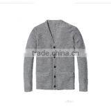 Custom 100% Cotton Long Thick Knitted Sweater Men Cardigan Sweater thumbnail-3
