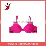 js-115 Popular Comfortable Sexy Push up Sports bra with printing letter (accept OEM)