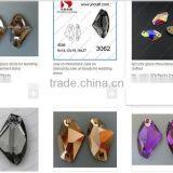 Flat Back Sew on Stone With 2 Holes thumbnail-1