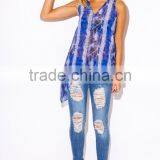 2016 Women Snake Print Chiffon Party Tank Top thumbnail-4