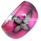 Pink Flower Bangle thumbnail-1