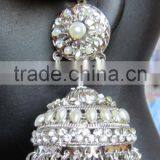 Silver Pearl Jhumka Earrings thumbnail-6