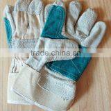 Durable Cow Split Leather Rigger Safety Work Gloves thumbnail-3