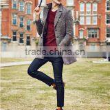 Slim Fit Pure Color Wool Men Coat Winter Coat thumbnail-5