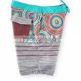 20 Inch Board Shorts With Custom Circle Print Pattern Hook And Loop Fastener Pocket Drainage Eyelets Shorts 100% Polyester thumbnail-5