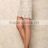 New Arrival Wholesale Bulk Price Clothes Women Midi Skirt With Embroidery Lace Daisies thumbnail-3