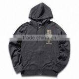 2012 Mens Custom Hoodies Pullover With 100% Cotton Single Jersey and Printed Neck Label thumbnail-1