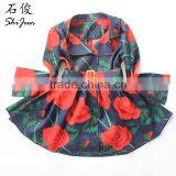 ShiJ 2016 New Design Rose Print Long Girls Kid Jacket thumbnail-1