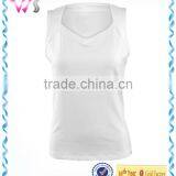 Women's Blank White Tennis Top thumbnail-1