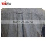 Solid Colour Short Sleeve Men's Cotton/linen Shirt thumbnail-6