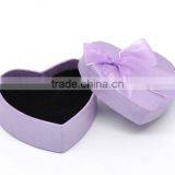 Mauve Heart Shaped Wedding Jewelry Necklaces /Rings Display Gift Paper Box Cases thumbnail-1