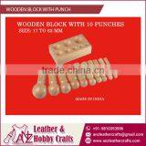 Industrial Grade Wooden Block With Punch at Best Selling Price