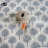 Japanese Style Linen Fabric Tree Pattern Fabric For Curtain Sofa Table Clothing