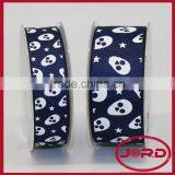 Skull Printed Grosgrain Ribbon thumbnail-1