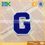 Towel Patch Initial G Blue Vintage Varsity Letter Jacket Sew On Felt thumbnail-2