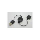 Travel Retractable USB Cable Type A To Type B USB Cables For Motorola