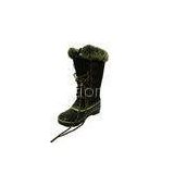 Lace up Waterproof Snow Boots , Size 36-41# Faux Shearling Collar