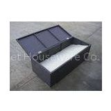 All Weather Resin Wicker Storage Box For Outdoor Garden / Patio