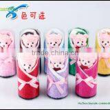 Girl Friend Lovely Pink Bear Cake Towel Gift Wedding Gift Bear Design Wedding Cute Cake Towel Gift Towel thumbnail-3